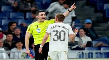 واقعة طرد ماستانتونو وتفاصيل إهانته لحكم مباراة ريال مدريد ضد خيتافي بألفاظ نابية